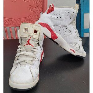 Jordan 6 Retro Red Oreo White University Red Black DV3605 162 Sz 13C Little Kids